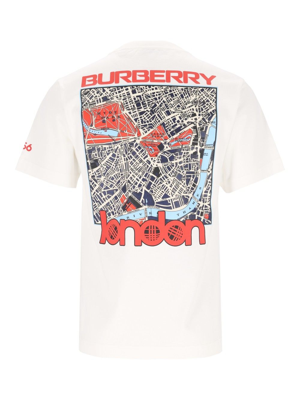 Burberry London Map Cotton T-Shirt - Bianco | e353d7af0aa0779252541628f7d9c47a3dd67d17