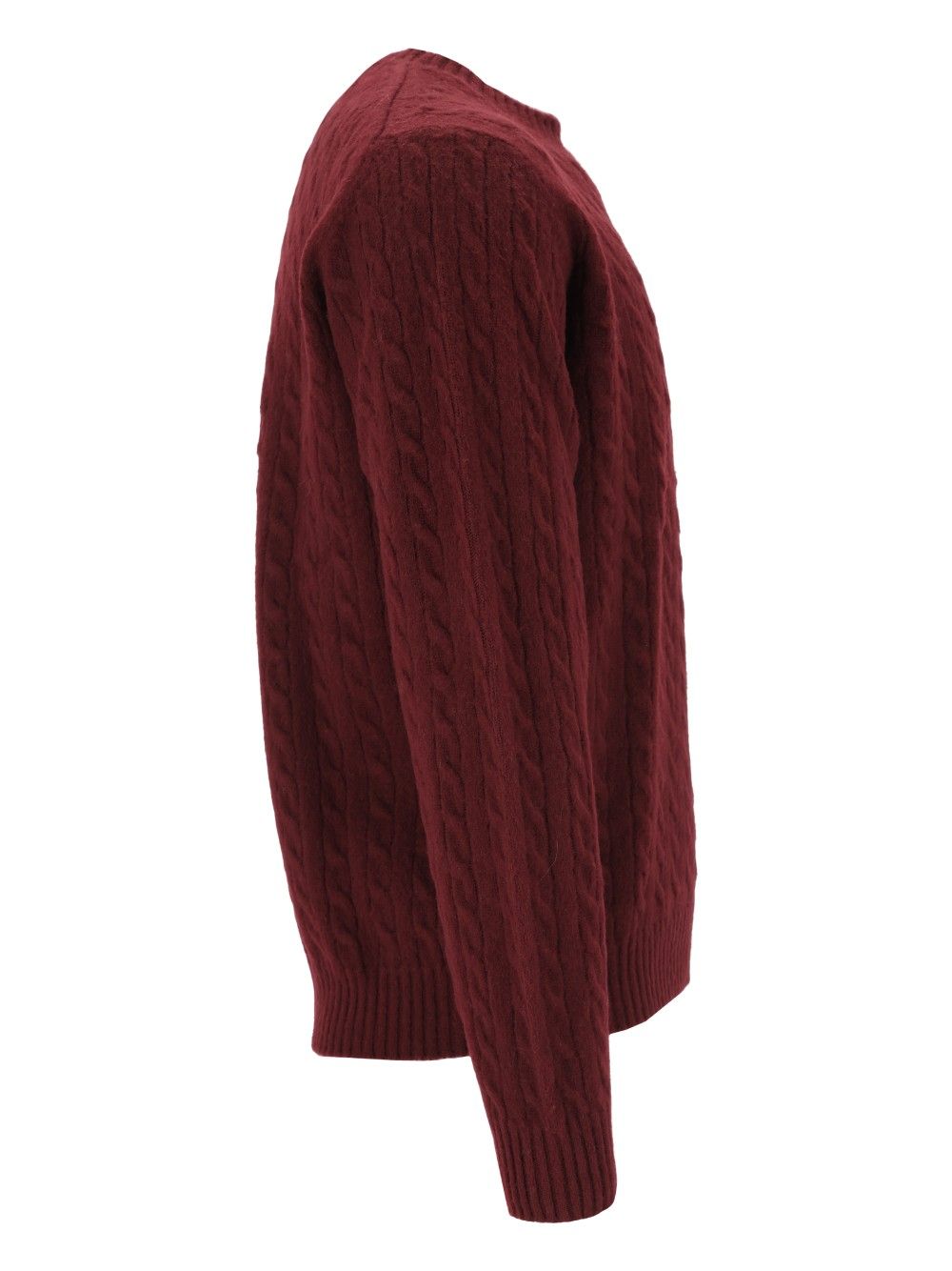Eleventy Cable-Knit Jumper Knitwear - Bordeaux | b04a8221650c92ef68ebafdf2174865f68edc69c