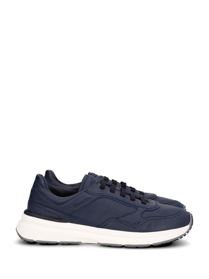 Church'S Deerskin Sneaker Sneakers - Blu | 56c2abe53fcbcc2a61ece5bfd10b401f61819eb3