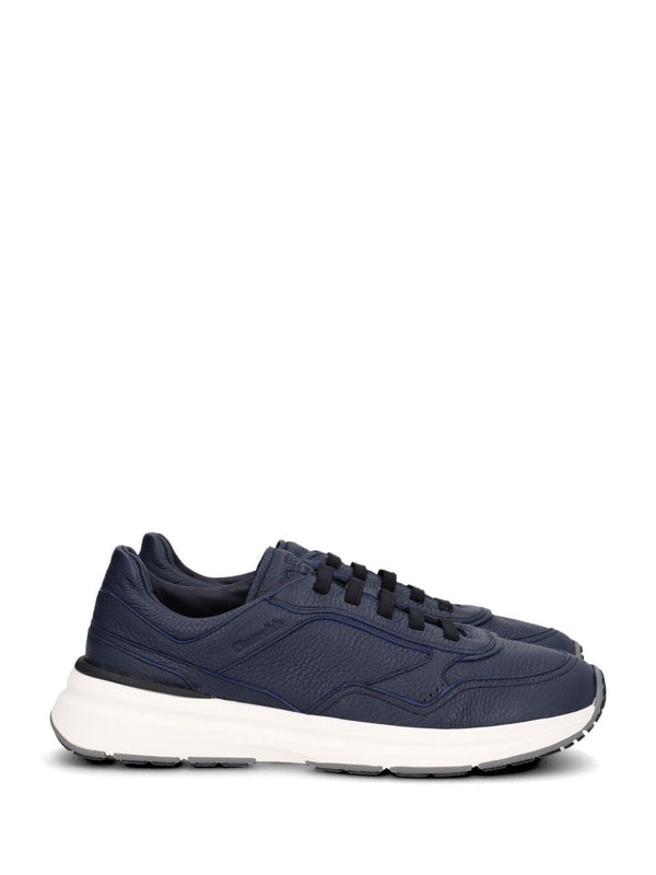 Zapatillas de piel de ciervo azules