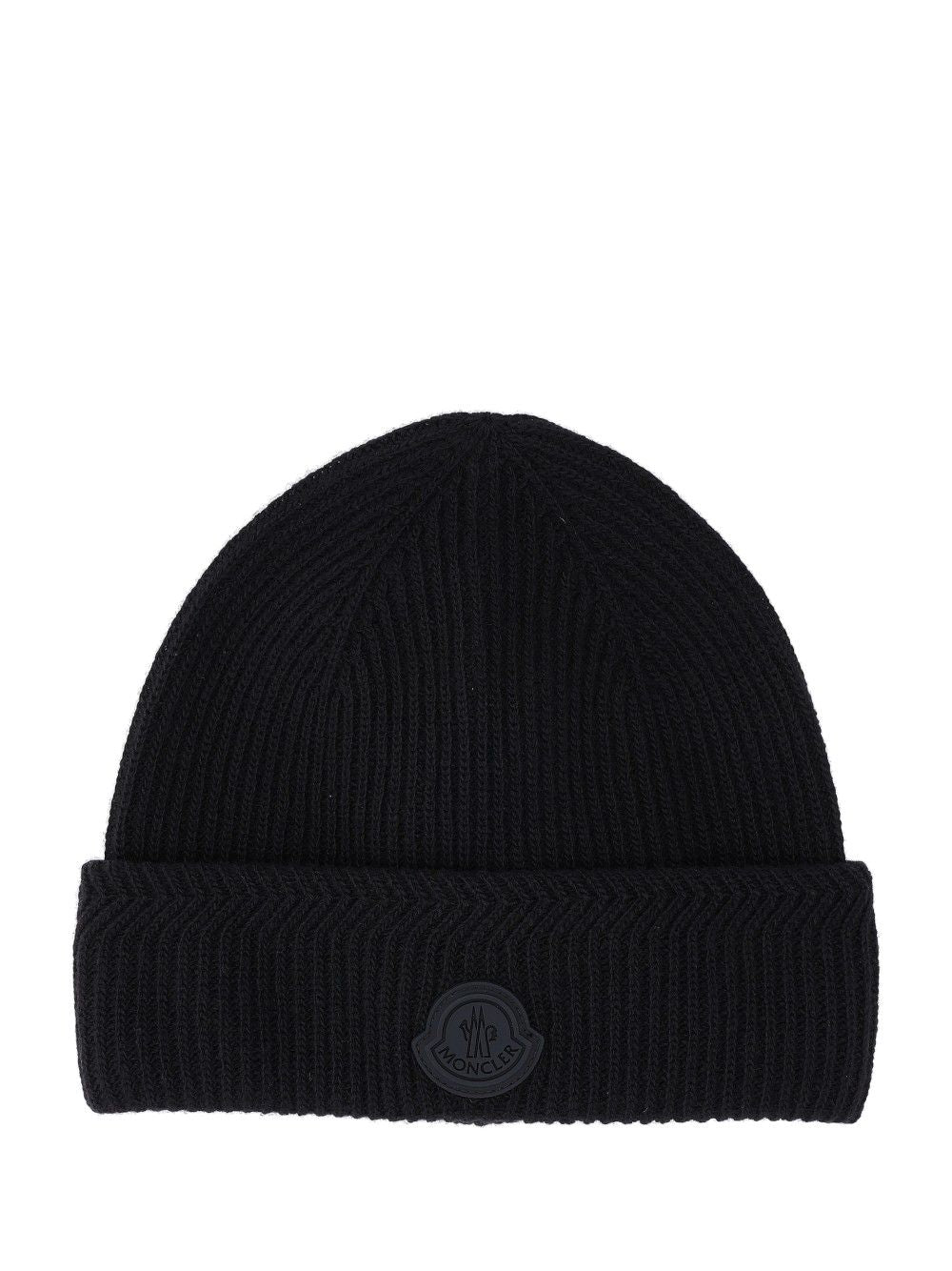 Moncler Gorro De Mezcla De Cachemira Negro