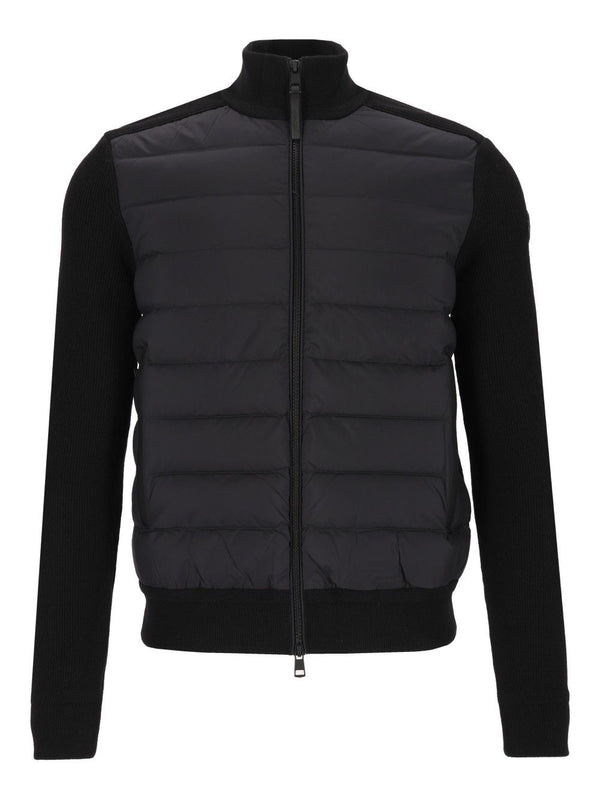 Quilted Zipped Jacket Knitwear Nero