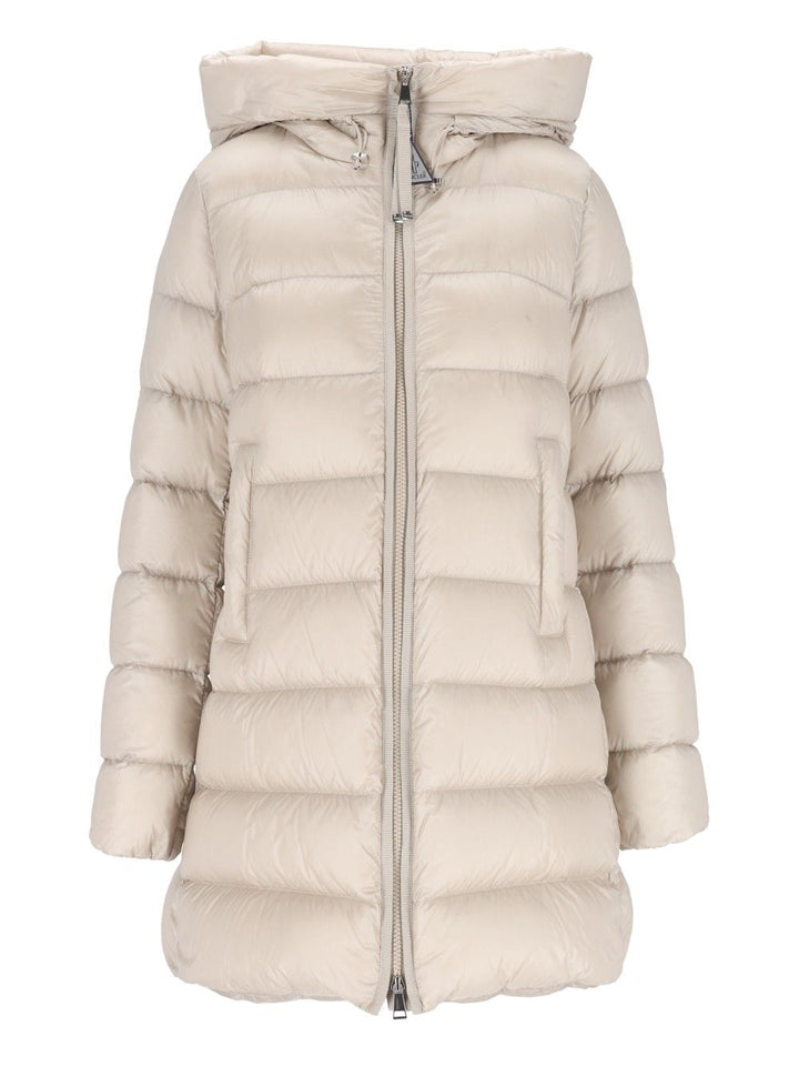 Moncler Suyenne Long Parka Giacche - Bianco | 65d057007eb1246a35704436a1eb1c5a45441ff8