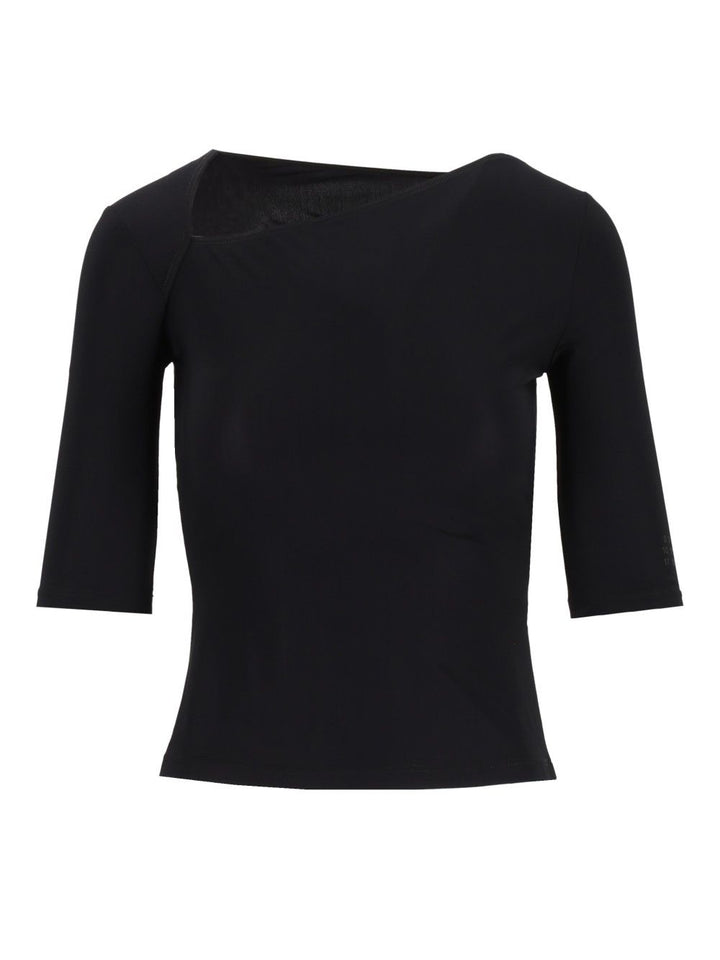 Mm6 Maison Margiela Anatomic Lycra Jersey Shirt T-Shirt - Nero | ef225d3f330a091df906cfd04435d7699a7a6258