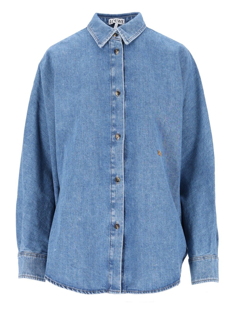 Loewe Embroidered Shirt Casual - Light blue | fe7fbb568456d10430d0d19a22d0f891ce6c2e40