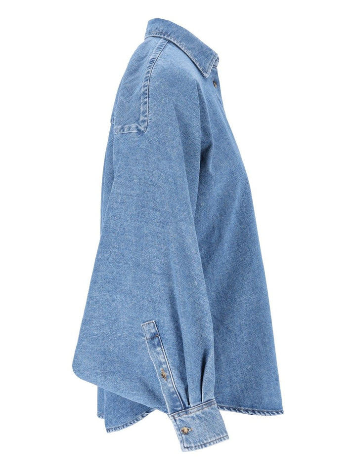Loewe Embroidered Shirt Casual - Light blue | 9fad31df42bfdb55d160f3901f56cf11307b4a05
