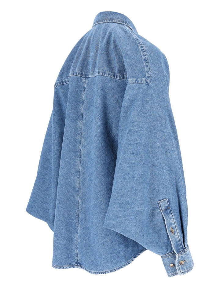 Loewe Embroidered Shirt Casual - Light blue | c3636a821b5120703cb99d673ca90f3e901e16ec