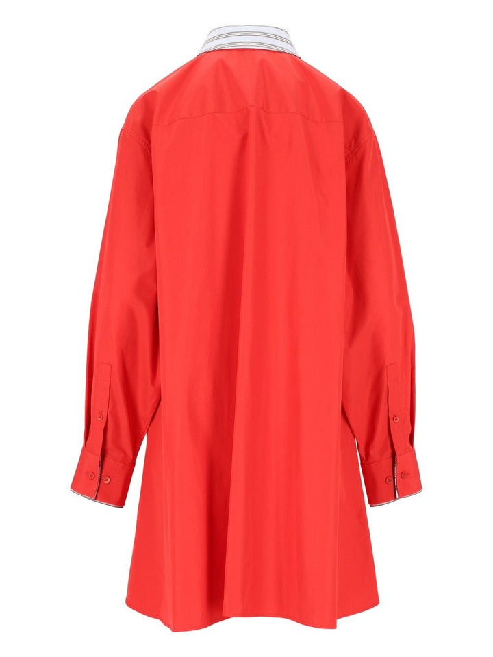 Loewe Popeline Mini Dress Abiti - Rosso | 73e57ca307ec141e77d66c612d3ce2a4c549f22d
