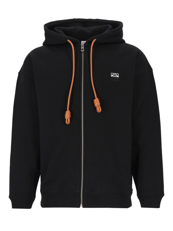 Zip-Up Hoodie Sweatshirts Nero
