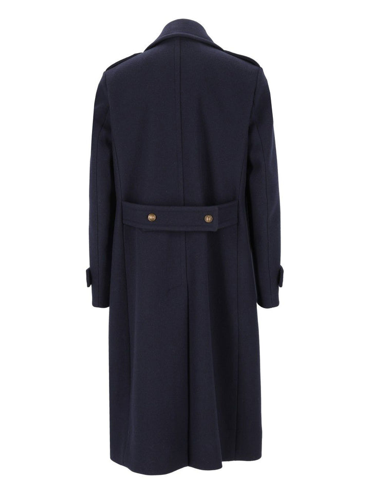 Dolce & Gabbana Double-Breasted Coat Coats - Blu | 8381b57369933af9262f952f5d4e344f27ffee15