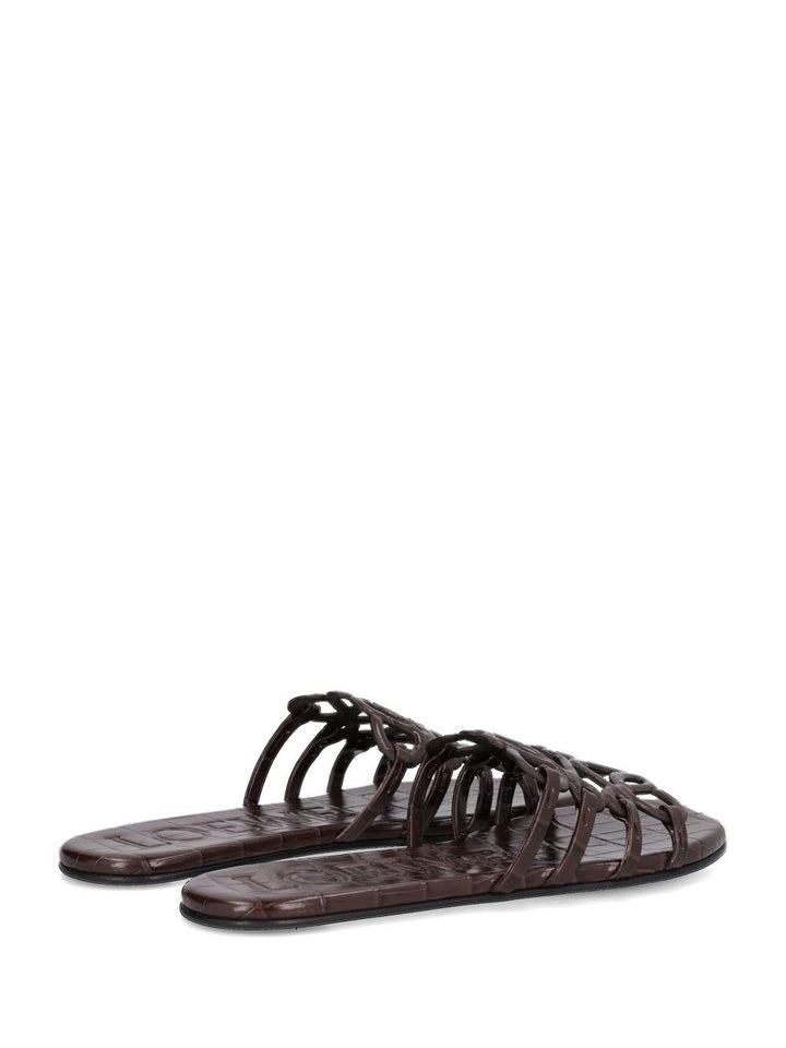 Loewe “Petal Anagram” Slides Sandali - Marrone | 4d50e77418c4a03c88a252ac8dbc69c532a988bd