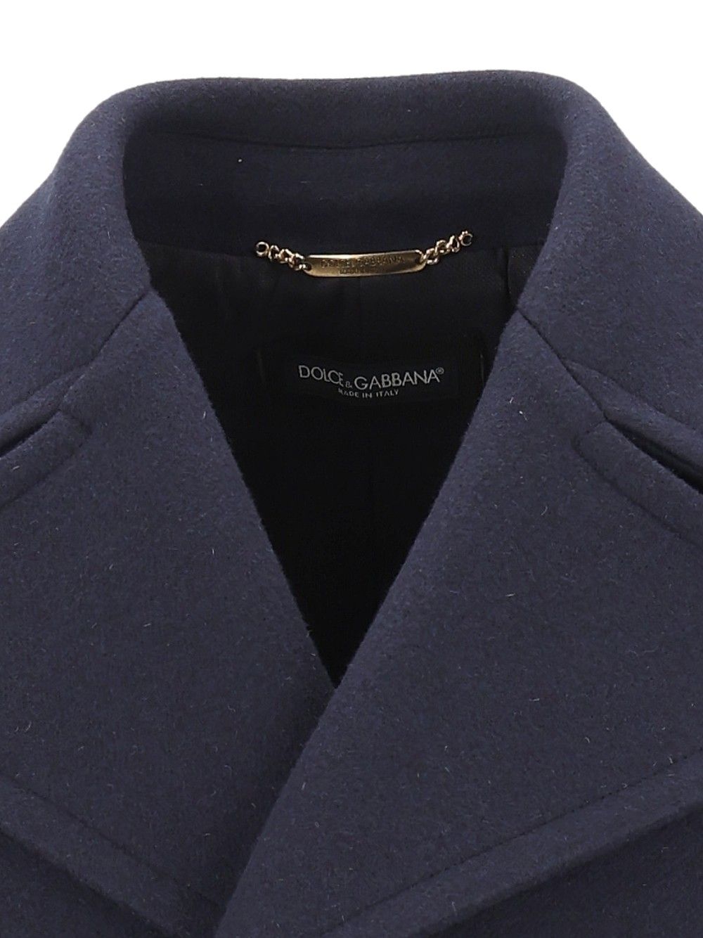 Dolce & Gabbana Double-Breasted Coat Coats - Blu | b4e8beaddf2a68b2295f4b673184e3a4158dfd84