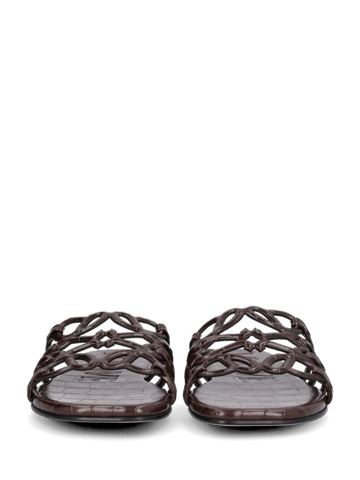 Loewe “Petal Anagram” Slides Sandali - Marrone | 492b09bb3e8af35986d3df097ae1a7cc70a1a8b7