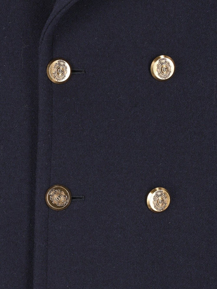 Dolce & Gabbana Double Breasted Marina Coat Coats - Blu | 18df91849aa814215766d9863a77a7d51547d0f8