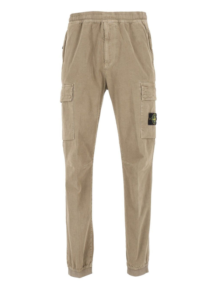 Stone Island Vintage-Effect Stretch Trousers - Verde | 925babba87ee27ae134d5361c3f97ad75dd3b550