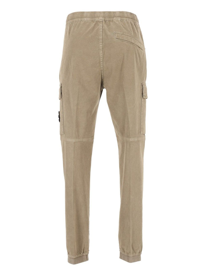 Stone Island Vintage-Effect Stretch Trousers - Verde | 0be676ba1b171739e09c890b4f7ecf687d454b6f