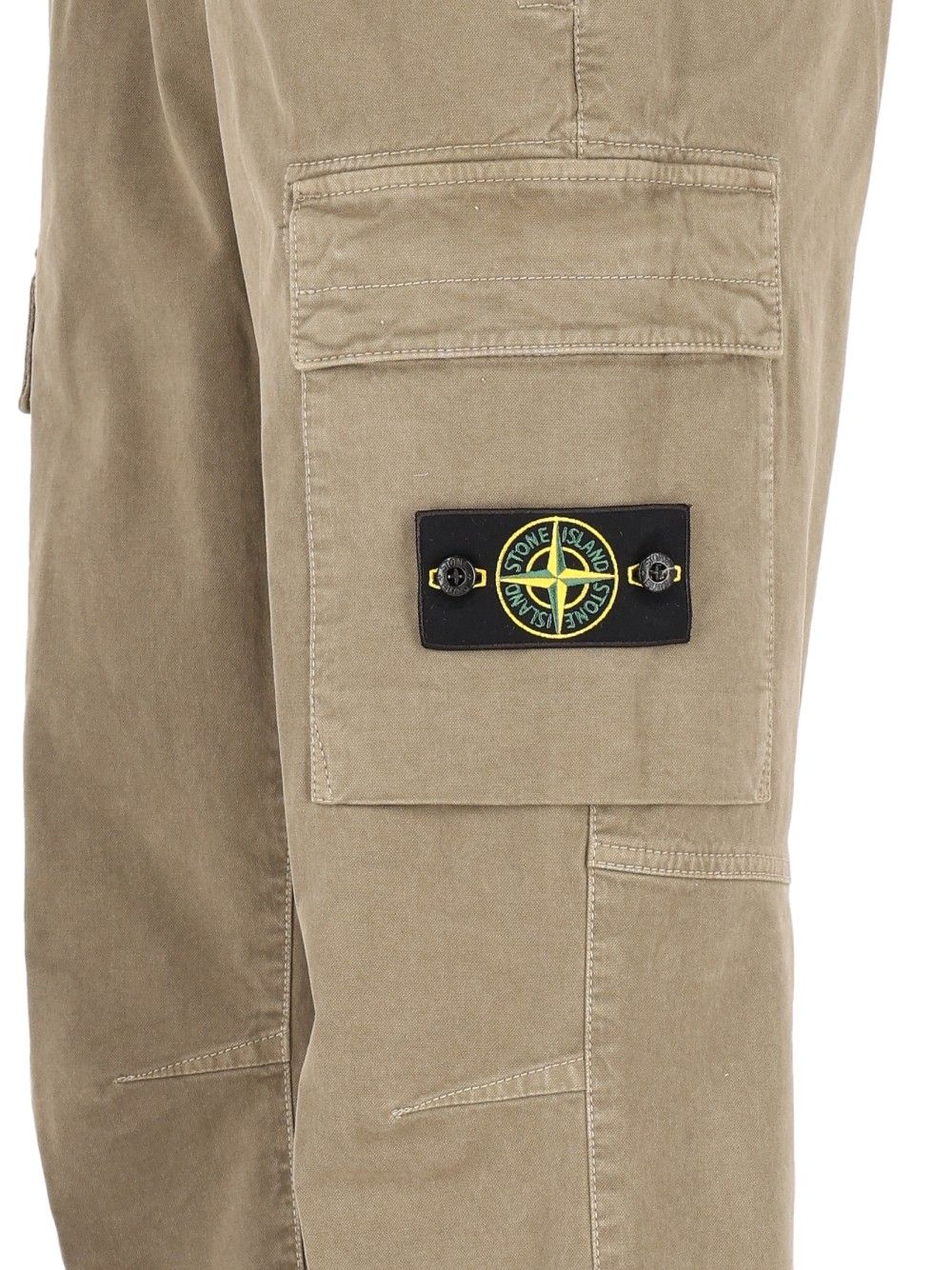 Stone Island Vintage-Effect Stretch Trousers - Verde | e3e62d428cbb5282464b8d34fa9c261cb7d9c401