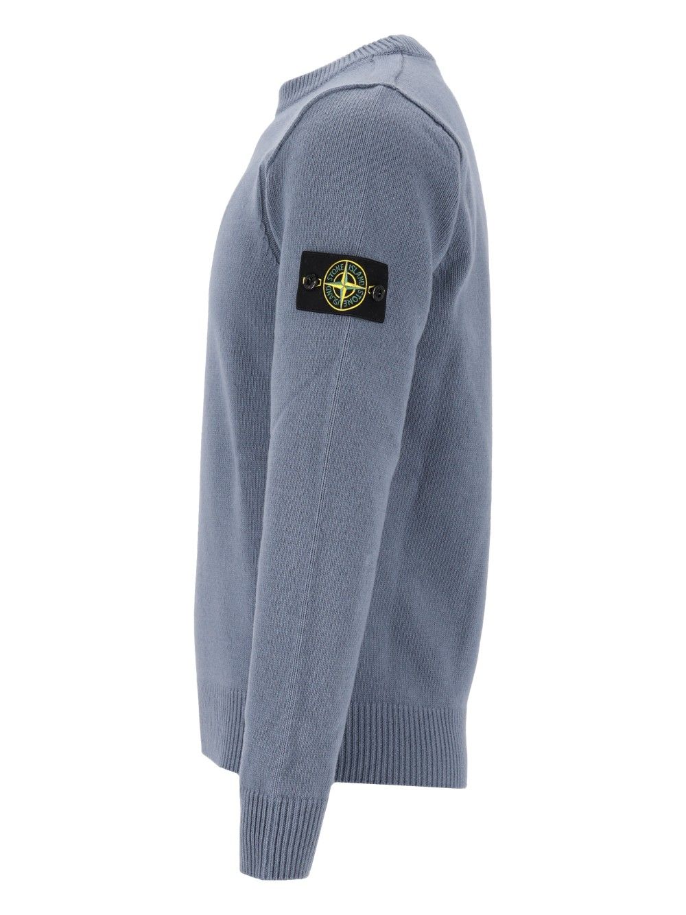 Stone Island Lambswool Crew Neck Sweater Sweatshirts - Blu | e1d884e2ab0d12f767193a0fa9771f27f48ddb1a