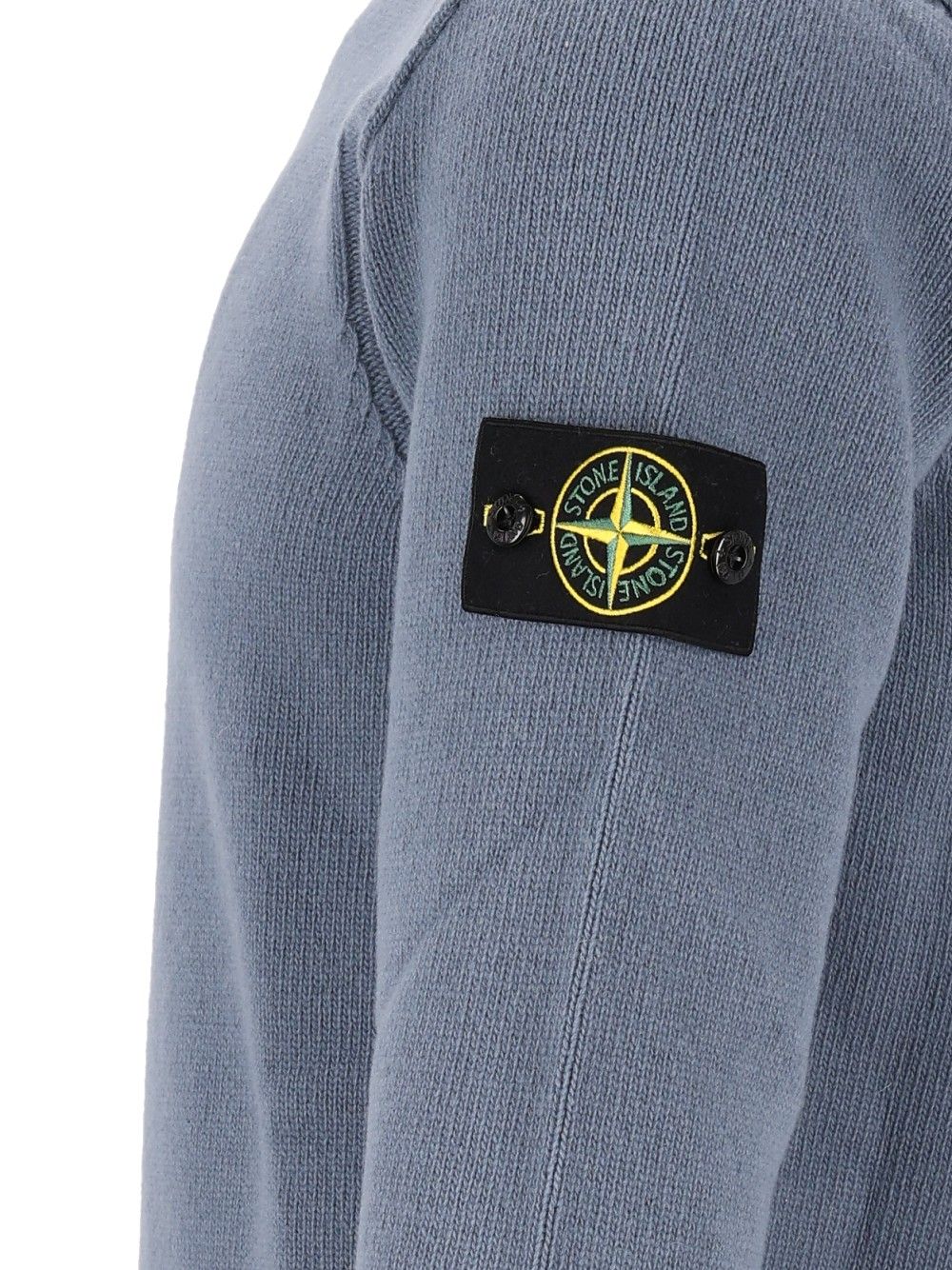 Stone Island Lambswool Crew Neck Sweater Sweatshirts - Blu | 70daf0a4ff2578a26fa1b8886c0c36dcf83af968