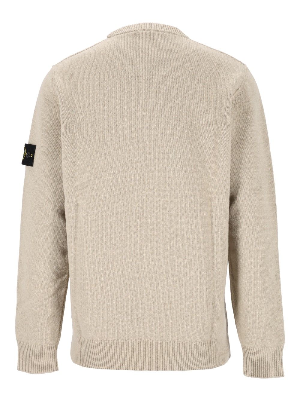 Stone Island Lambswool Crew Neck Sweater Sweatshirts - Beige | 1b6cc4ee2e0caa52b7b32a1630212fe79630ee8d