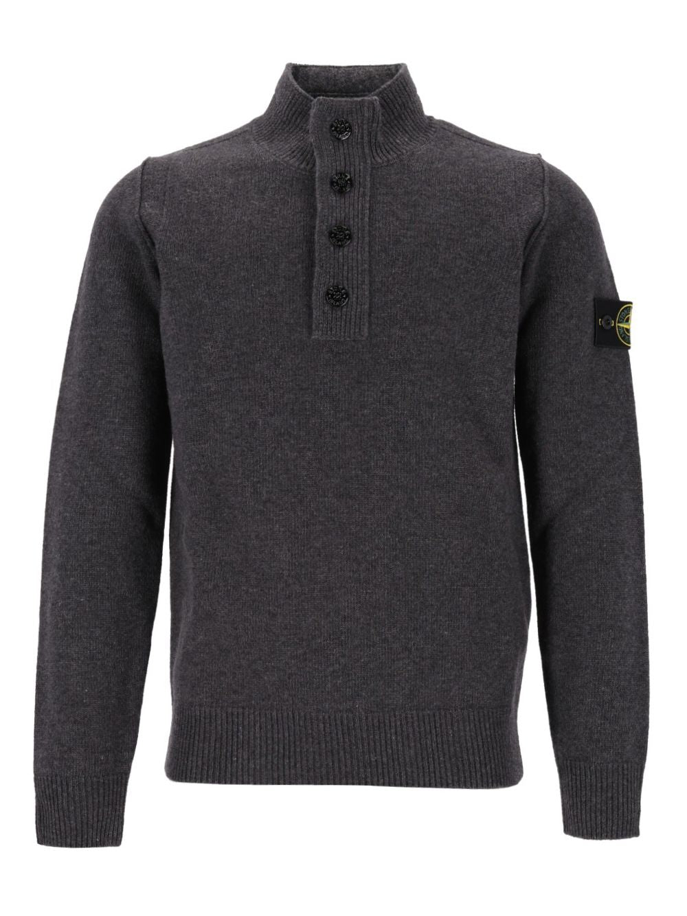 Stone Island Short Zip Sweater Knitwear - Grey | 94483b5c9587c05473d98e014df4cc1cc15f8d48