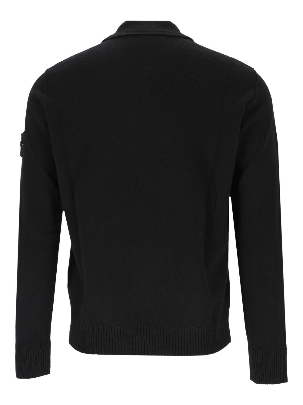 Stone Island Rws Geelong Lightweight Wool Polo Sweater Knitwear - Nero | 4ef557c855f4faddf14e097ddab2a9331faec44d