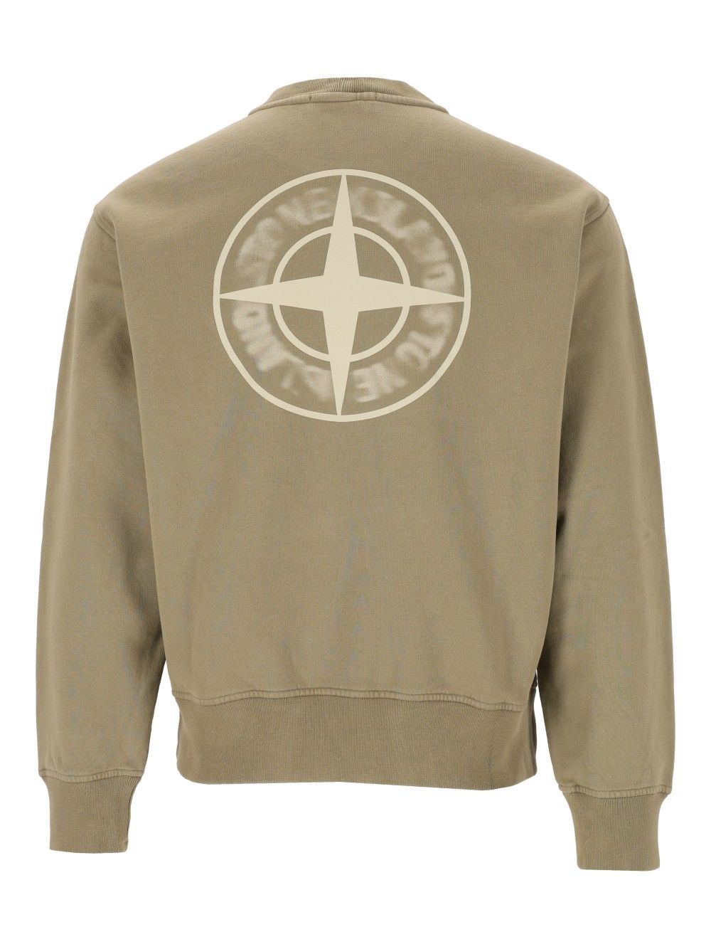 Stone Island Organic Cotton Fleece Crewneck Sweatshirt Sweatshirts - Verde | c8033a495bdf5ceceb61ffd11b4a578e68d775b3