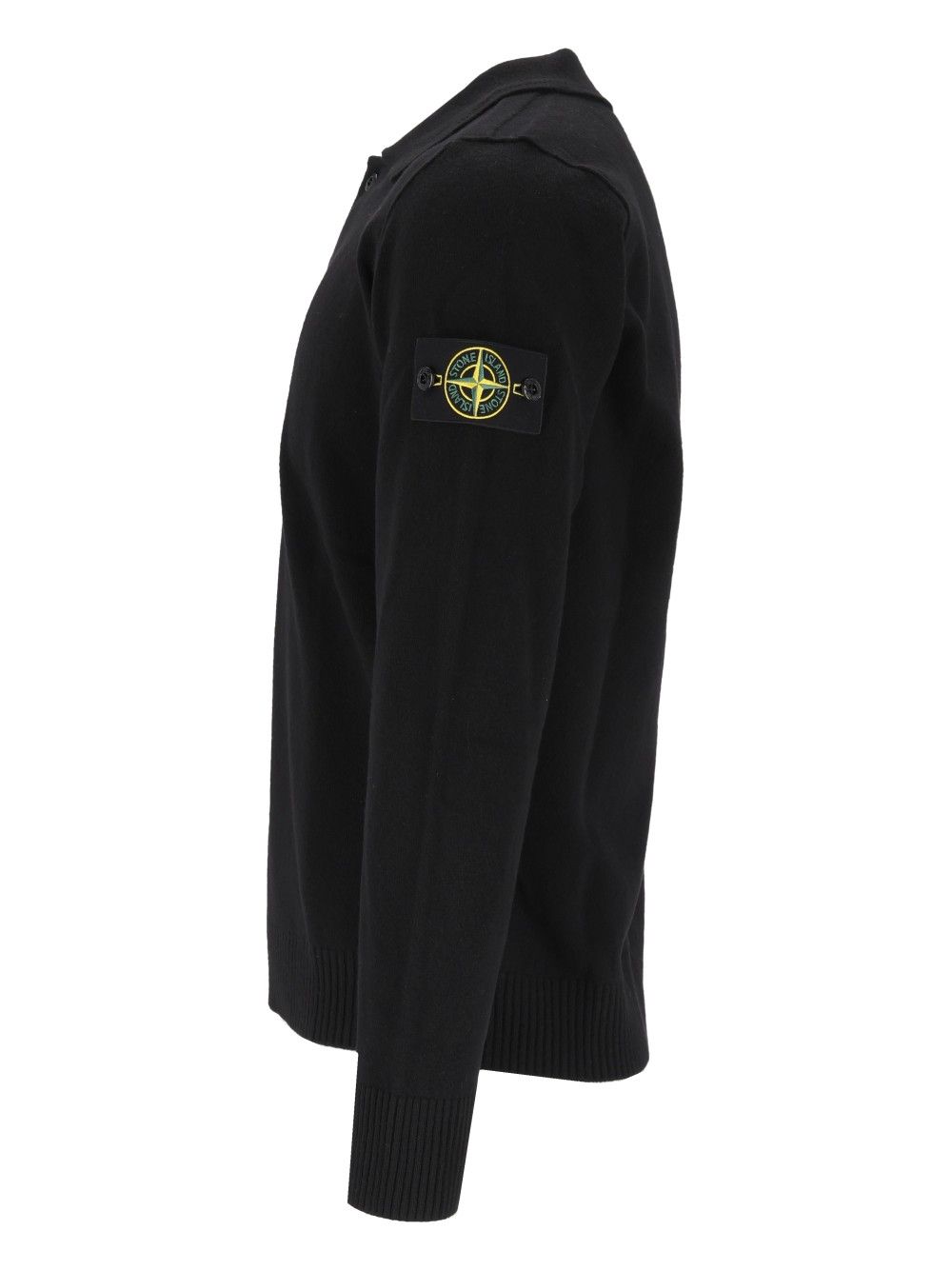 Stone Island Rws Geelong Lightweight Wool Polo Sweater Knitwear - Nero | d33e5d77effe99efc54d7551680379d6b6cbe314