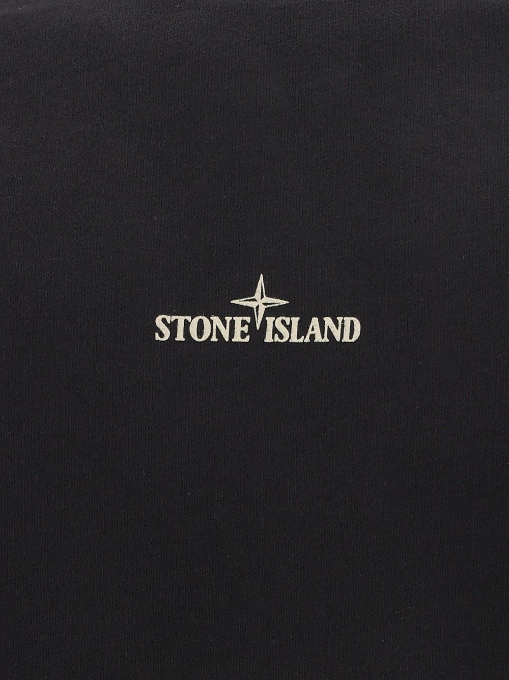 Stone Island Organic Cotton Fleece Crewneck Sweatshirt Sweatshirts - Nero | 786c97a959b8d471db3926eb36087b77eafac991