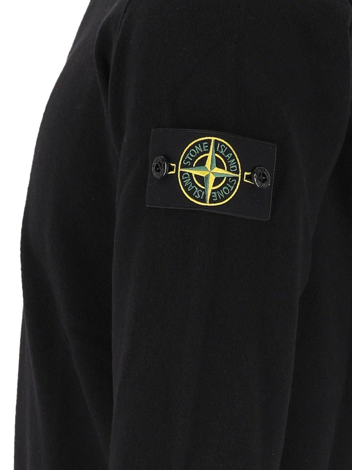 Stone Island Rws Geelong Lightweight Wool Polo Sweater Knitwear - Nero | 682f019ad510a9ad8a7f7b3d25eccea26e9df531