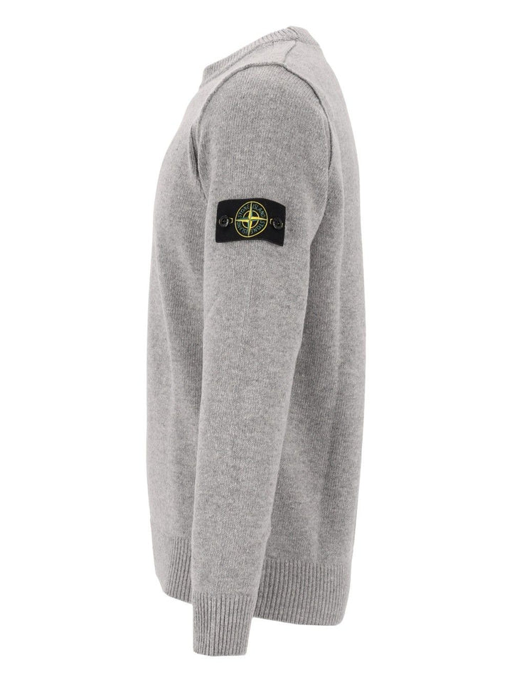 Stone Island Lambswool Crew Neck Sweater Sweatshirts - Grey | a29d1c1dd4747ea871bc7ce8750bae18873ff329