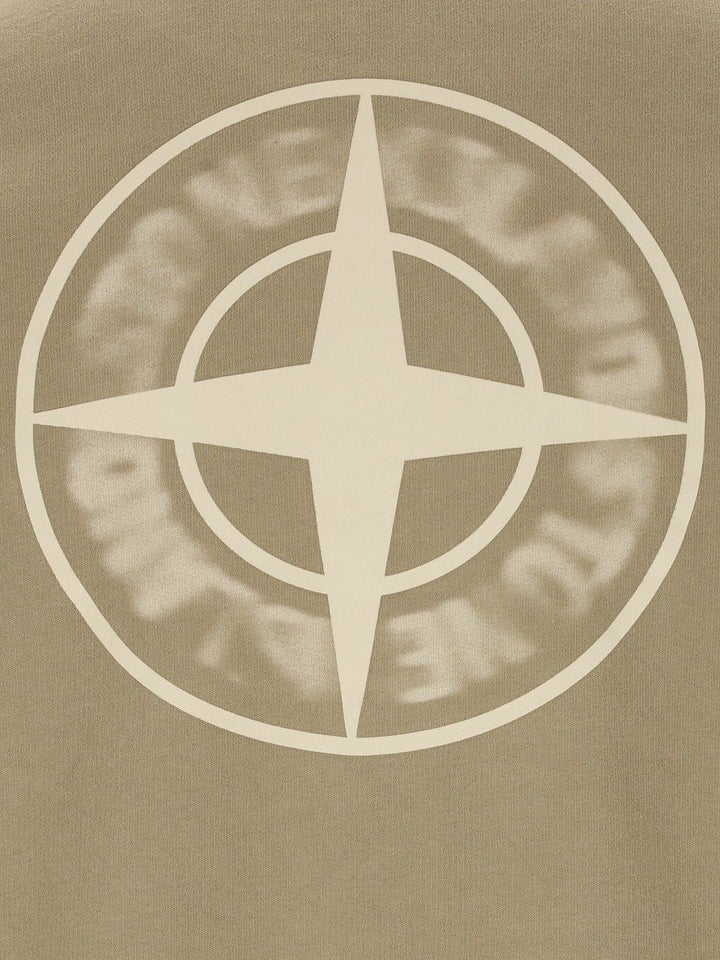 Stone Island Organic Cotton Fleece Crewneck Sweatshirt Sweatshirts - Verde | 550417d8e2120c6b4e38e3c93ba33273910670ae