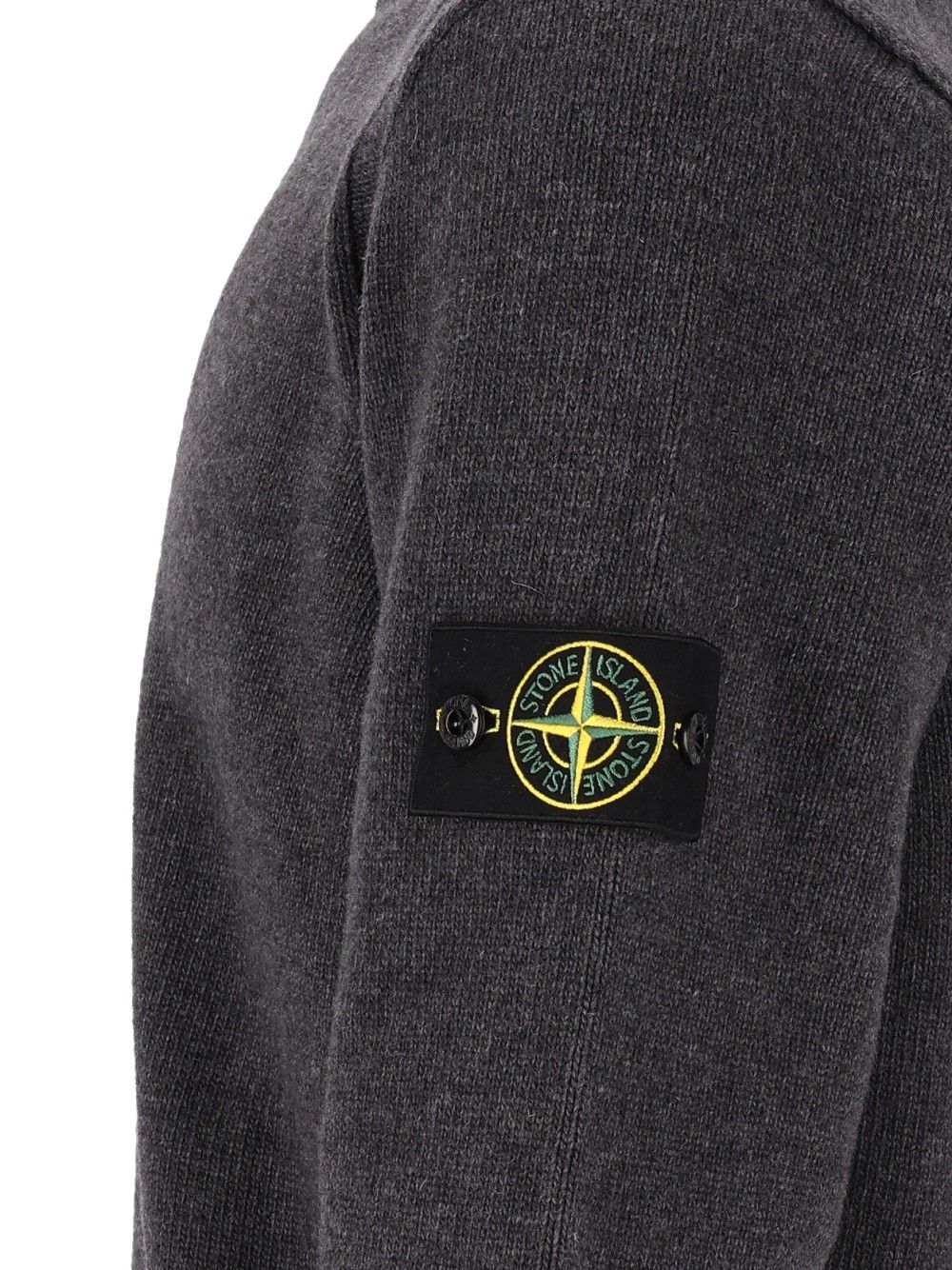 Stone Island Lambswool Crew Neck Sweater Sweatshirts - Grey | 5767121a27beeb46692b6103d11ba02c28fec7a6