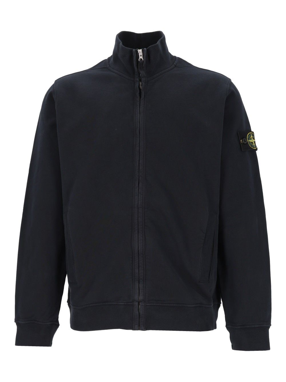 Stone Island Fleece Track Jacket Knitwear - Blu | 5b379cbd82724b94134e1639b74252fd605da144