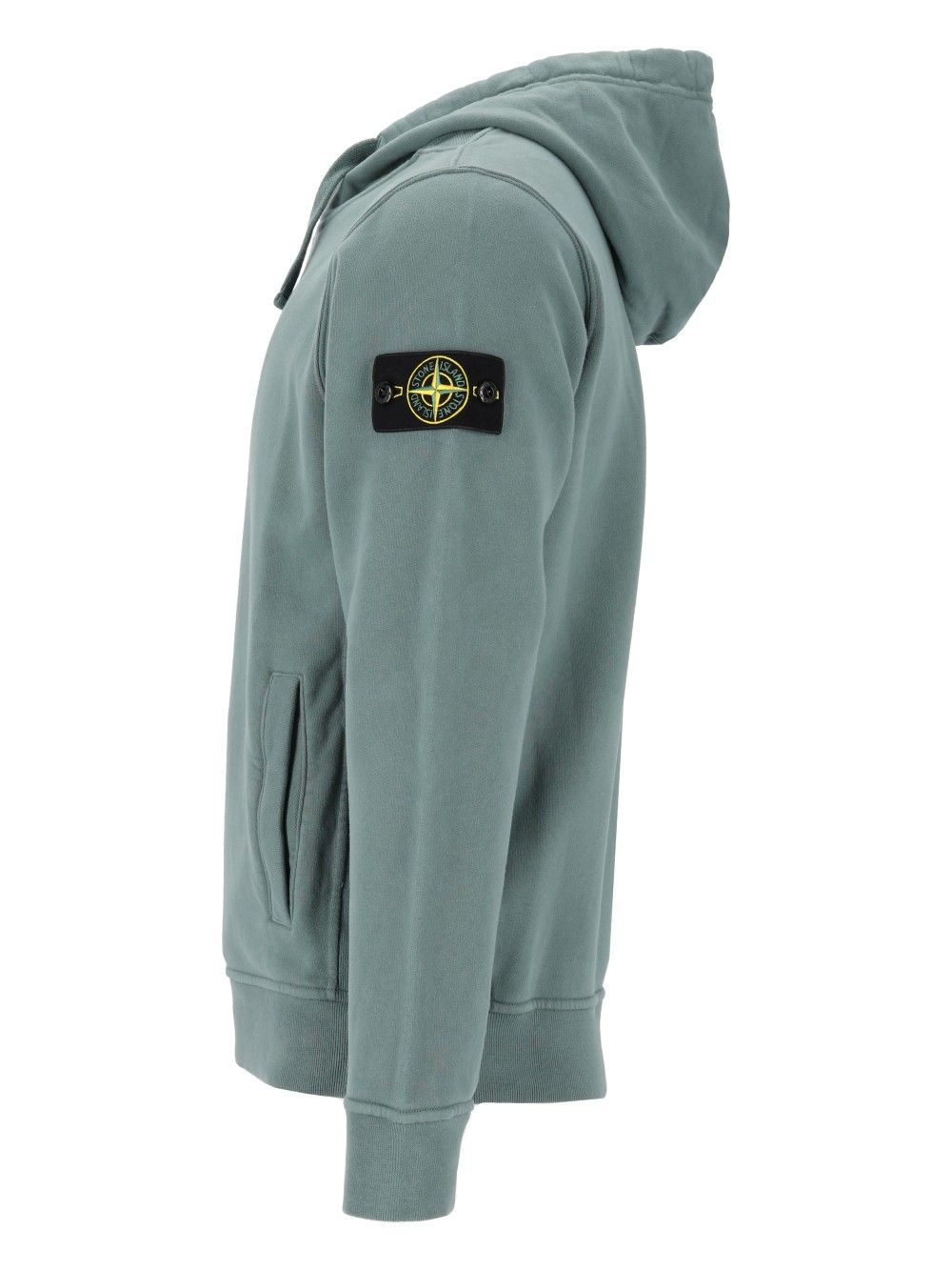 Stone Island Brushed Organic Cotton Hoodie Sweatshirts - Verde | 9af5b00af99a30ffd33c1c43ceceeaf8d7696f4a