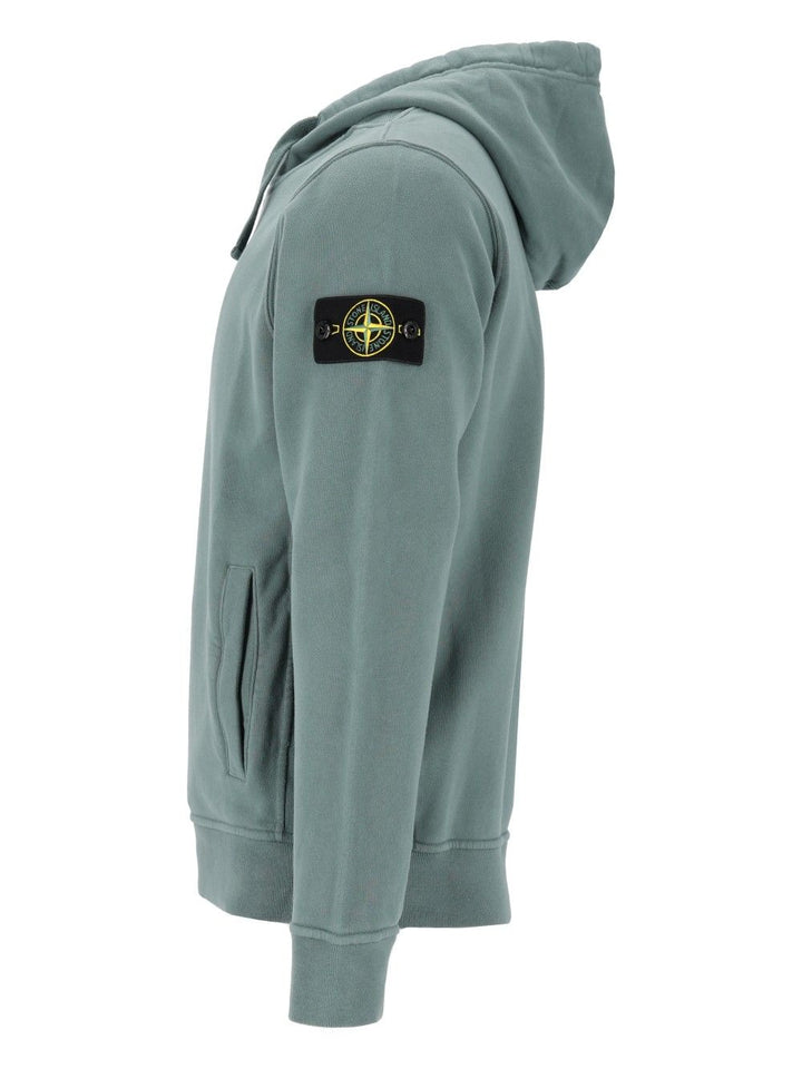 Stone Island Brushed Organic Cotton Hoodie Sweatshirts - Verde | 9af5b00af99a30ffd33c1c43ceceeaf8d7696f4a