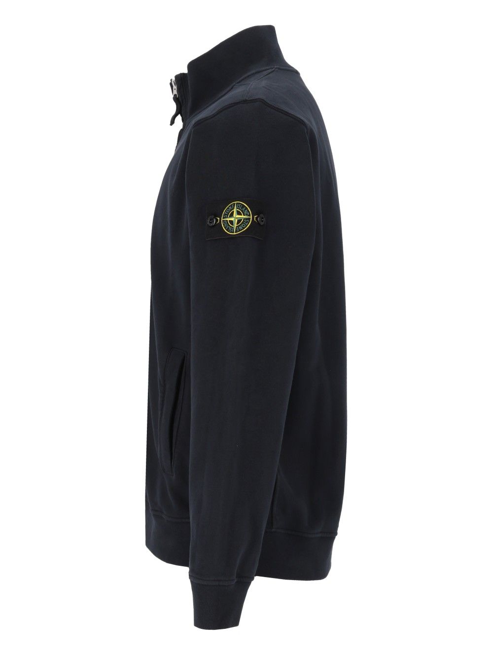 Stone Island Fleece Track Jacket Knitwear - Blu | c0b1b0c0535b3bb6f6543f451ffea73d7ed9ee10