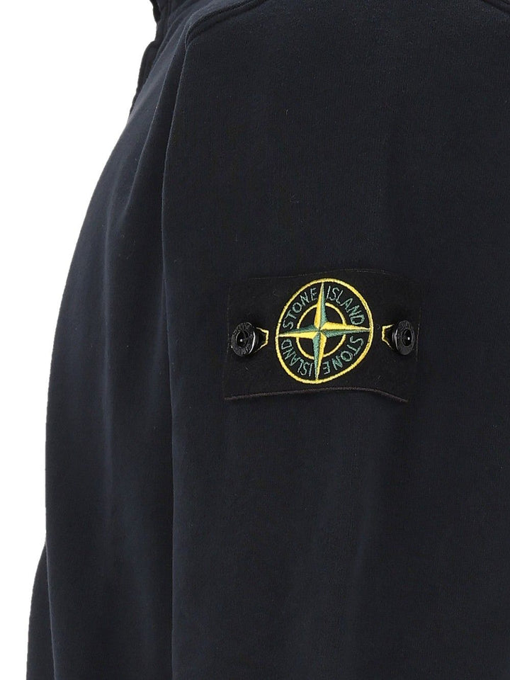 Stone Island Fleece Track Jacket Knitwear - Blu | 6eea513ae1533c4d627d37ad388fc87def3184b6