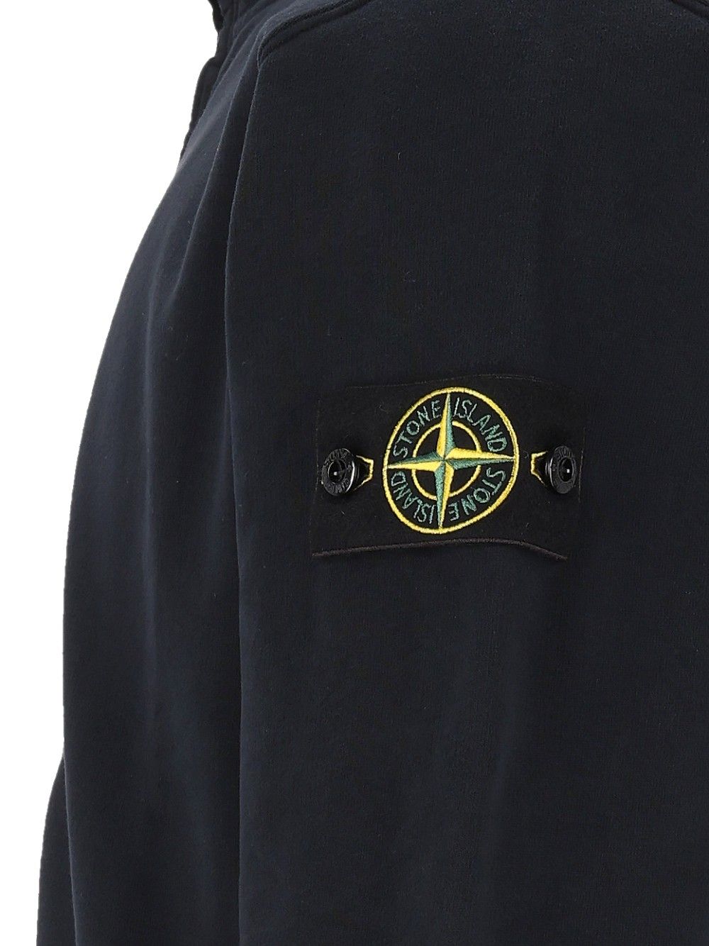 Stone Island Fleece Track Jacket Knitwear - Blu | 6eea513ae1533c4d627d37ad388fc87def3184b6