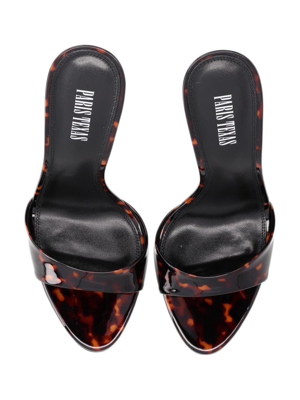 Paris Texas Lidia Mule Printed Patent Sandali - Marrone | 4ee9b1e1f2ccf328318639bdaa9ada36274c5e62