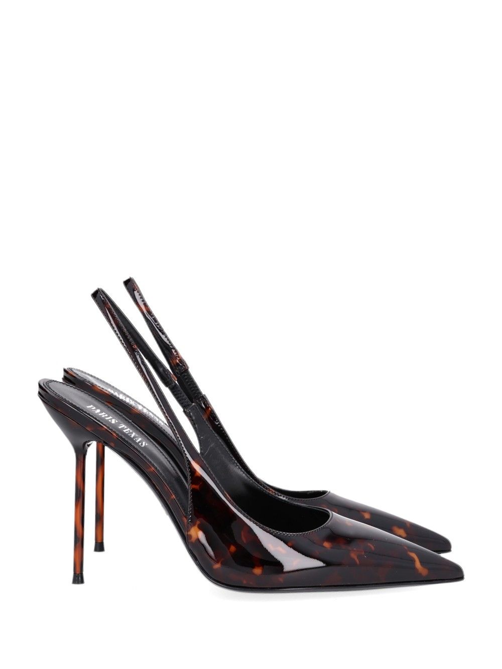 Paris Texas Lidia Slingback Printed Patent Decollete - Marrone | e9dbc23094c1782851ac9f9773bd87ddd32765c0