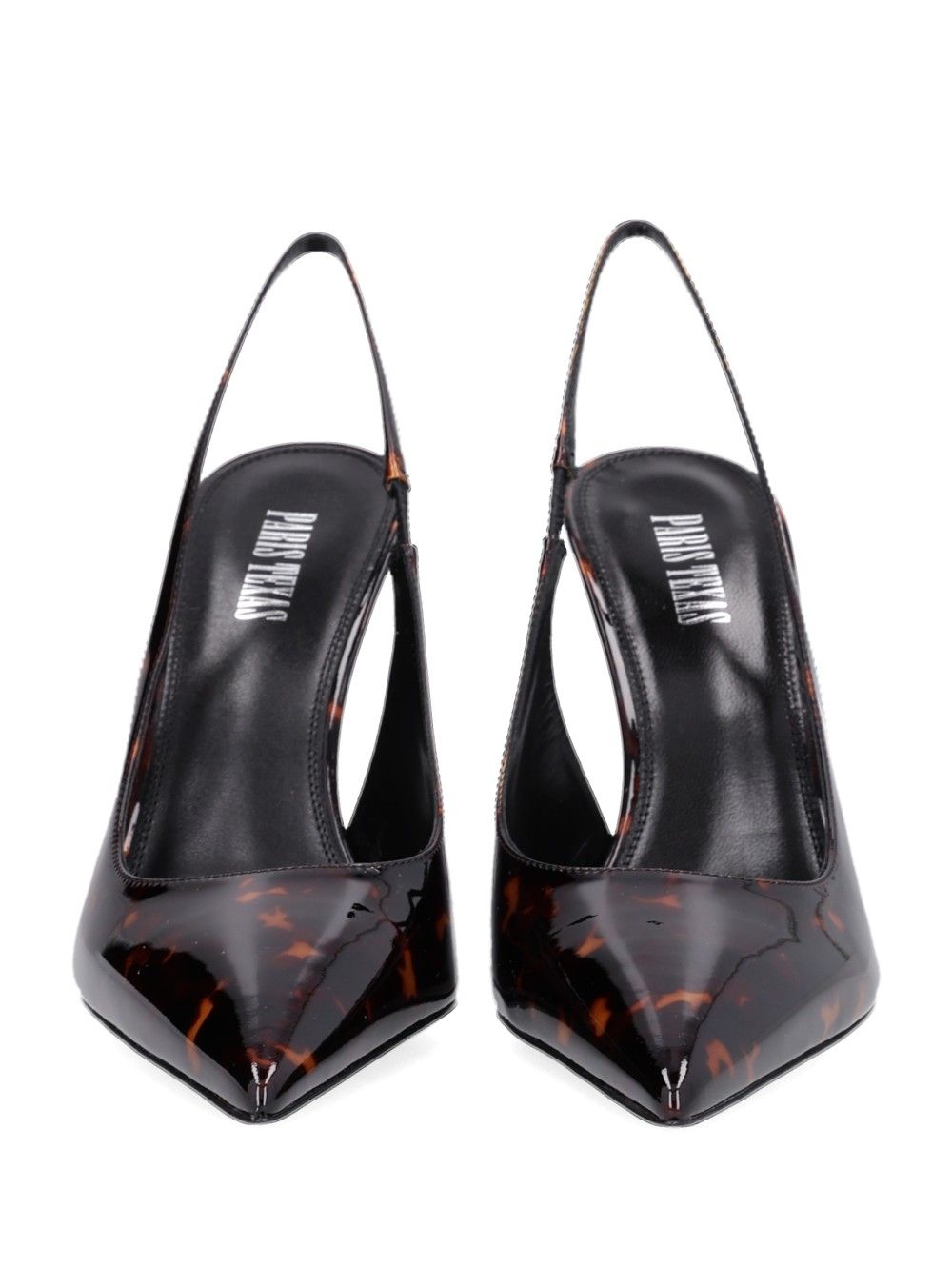 Paris Texas Lidia Slingback Printed Patent Decollete - Marrone | 6c06ae8e59b2c38dc4da558135acf8ae0fd35ab3