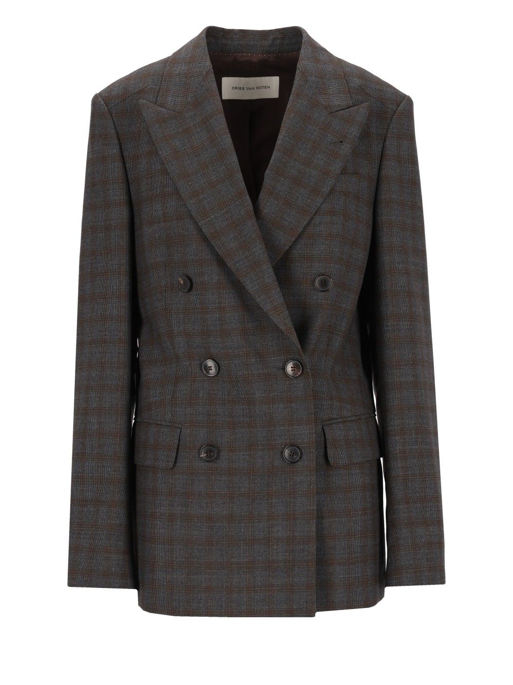 Dries Van Noten “Barrysta” Double-Breasted Blazer Giacche - Marrone | 44fbf10d640e2ca947cddc74325f825901989902