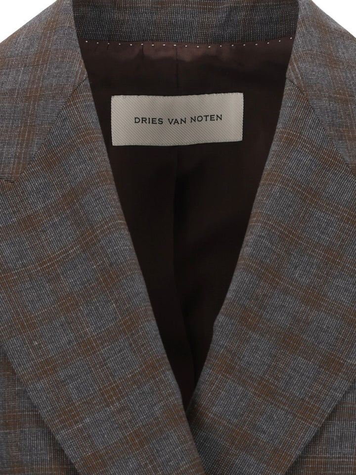 Dries Van Noten “Barrysta” Double-Breasted Blazer Giacche - Marrone | b630ef252bf57e7486611be0ba78a47a7719b53e