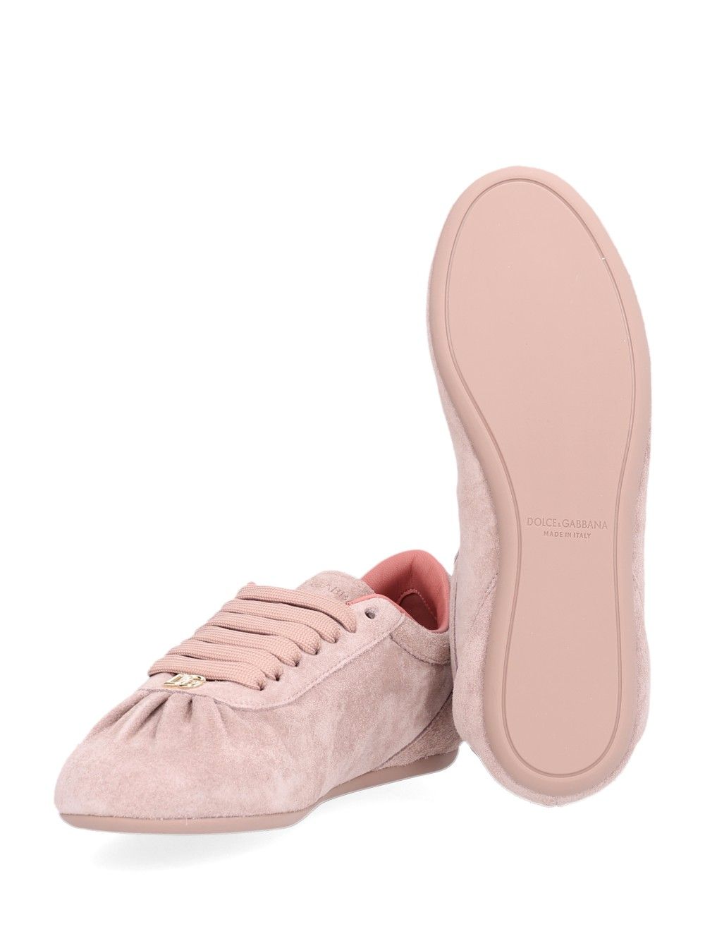 Dolce & Gabbana Ballet Sneaker In Suede Sneakers - Rose | e3bb497407f4e8ccdb389dbbac22b7576ead6b86