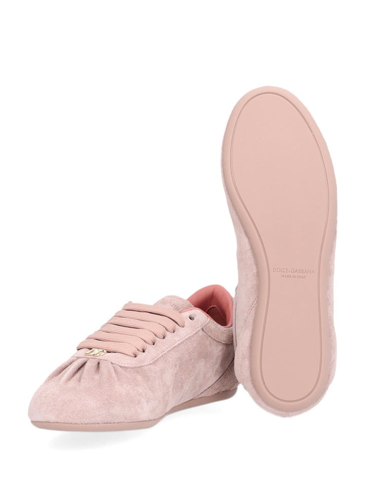 Dolce & Gabbana Ballet Sneaker In Suede Sneakers - Rose | e3bb497407f4e8ccdb389dbbac22b7576ead6b86