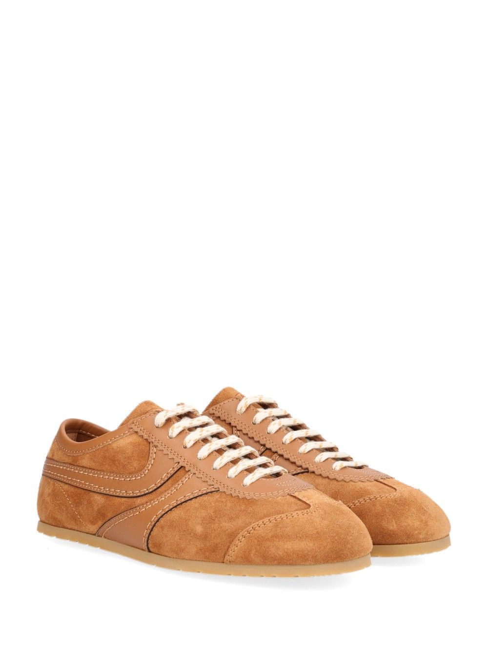Dries Van Noten Leather And Suede Sneakers - Beige | f7ac4aaf978bb37f336deb5edbc0c4e997368649