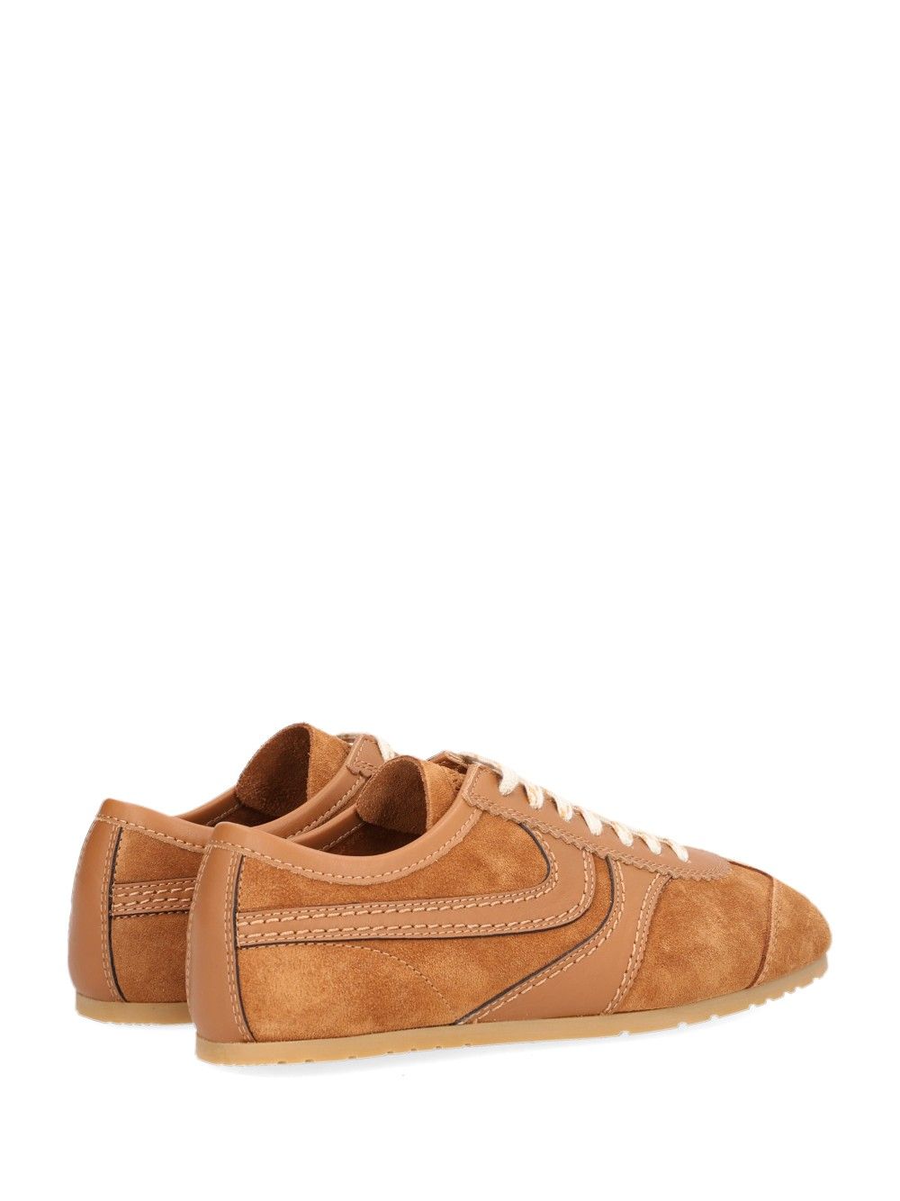 Dries Van Noten Leather And Suede Sneakers - Beige | bd5e40d7acb2b41811516baba850754fcf24206d