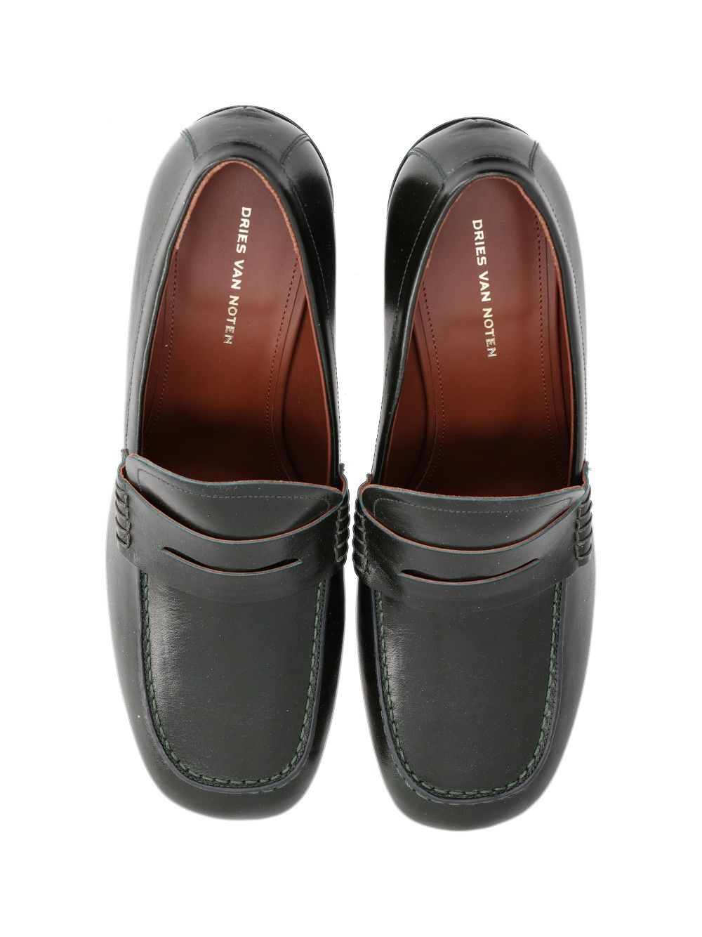 Dries Van Noten Heeled Moccasin Decollete - Verde | 666f8b897ce94c900785c436446a6f759061bd46