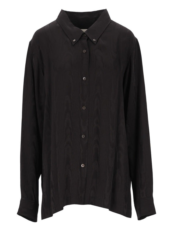 Camicie Cheers Moire Viscosa Nero